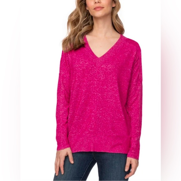 Buffalo David Bitton Sweaters - Buffalo Ladies' Cozy V-Neck Long Sleeve Top